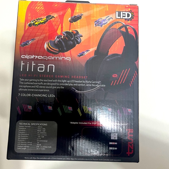 LED HI-FI STEREO GAMING HEADSET - Picture 2 of 4